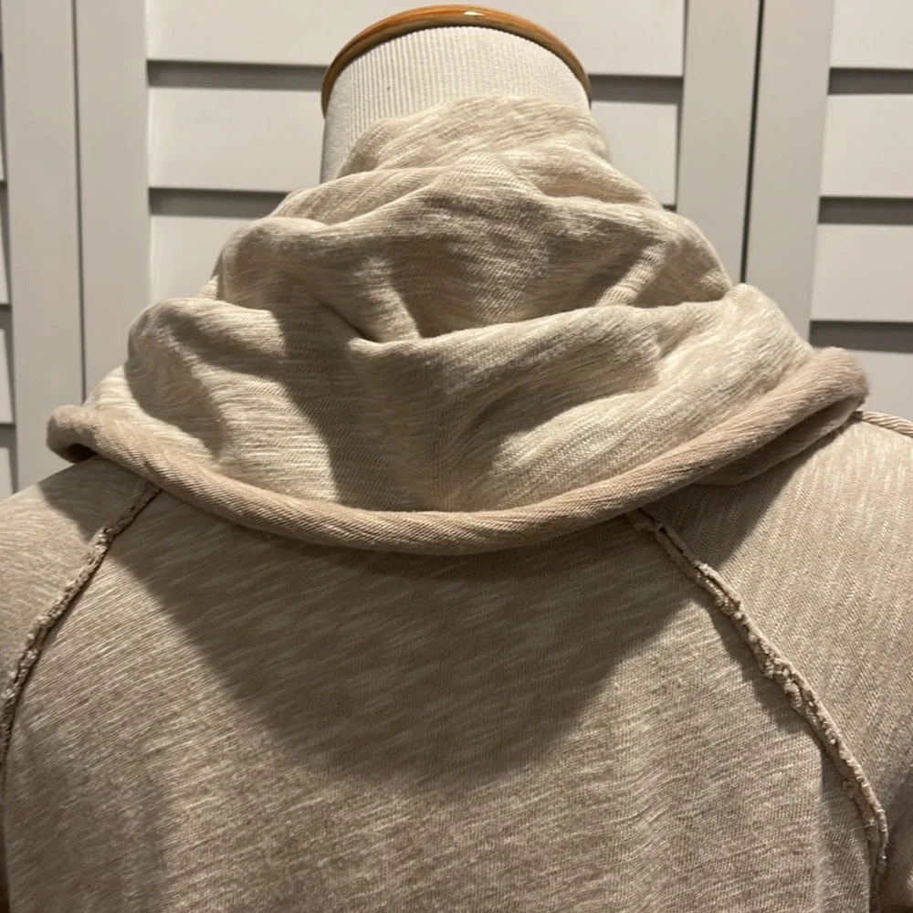 Free People Beach Cocoon Cowl Neck Pullover, 100% Cotton - Picture 9 of 9